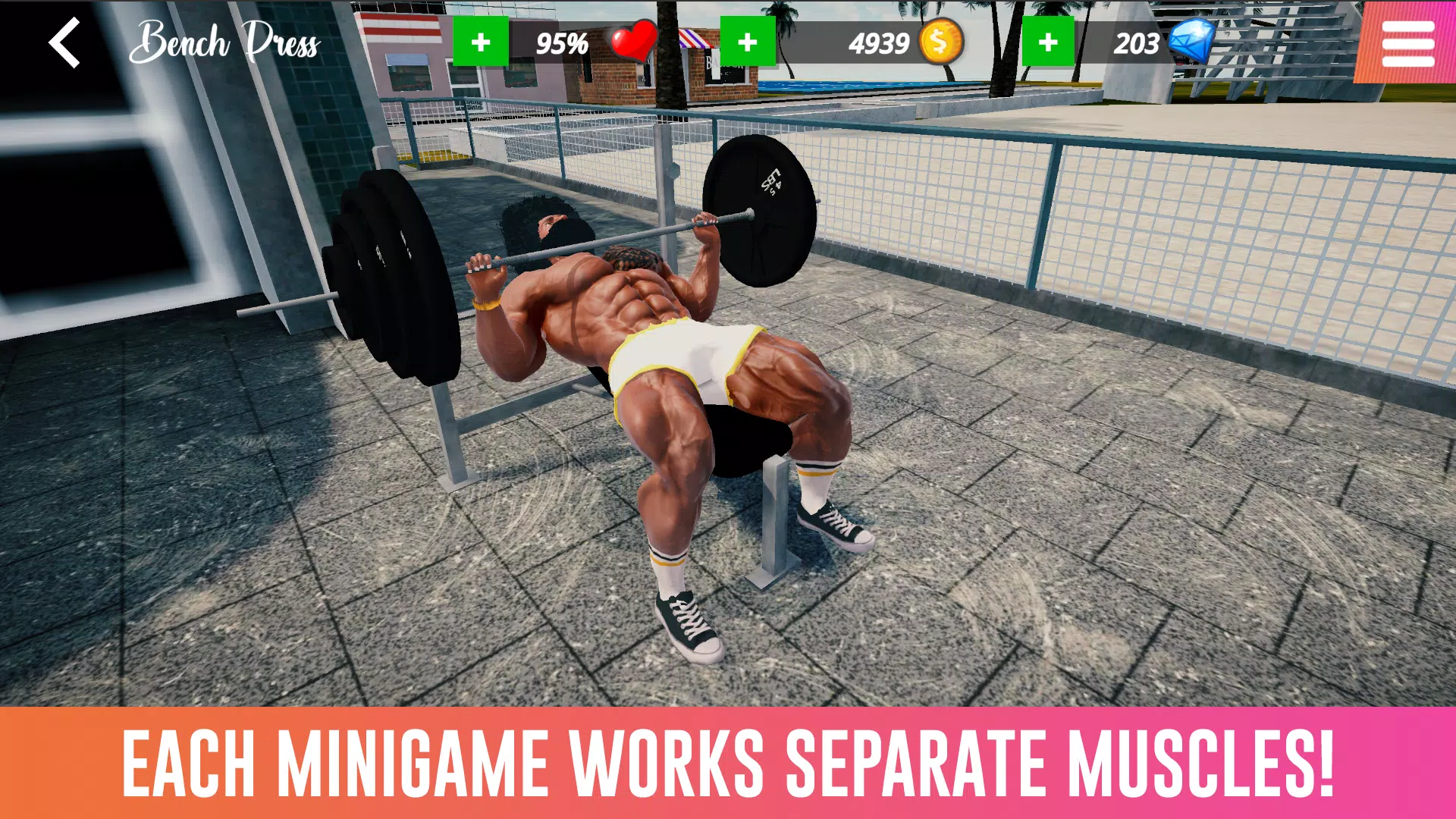 Iron Muscle IV - GYM simulator Tangkapan skrin 2