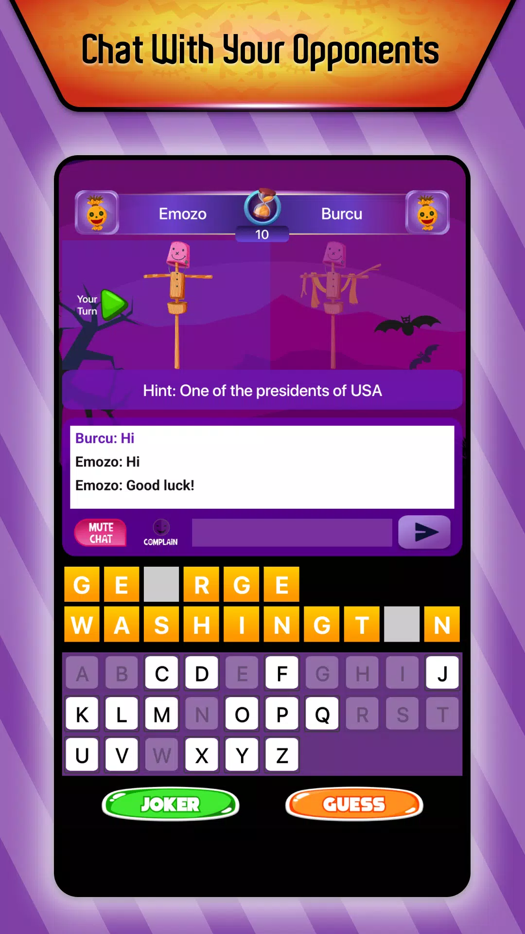 Online Hangman Word Game 스크린샷 0