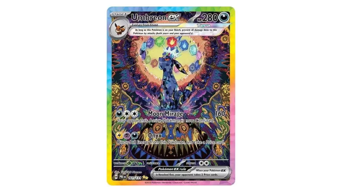 Umbreon Ex Prismatic Evolutions teuerste Karte