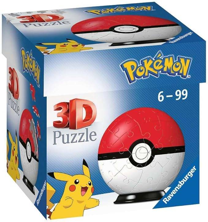 Ravensburger Pokemon Pokeball 3D拼圖拼圖球-54件