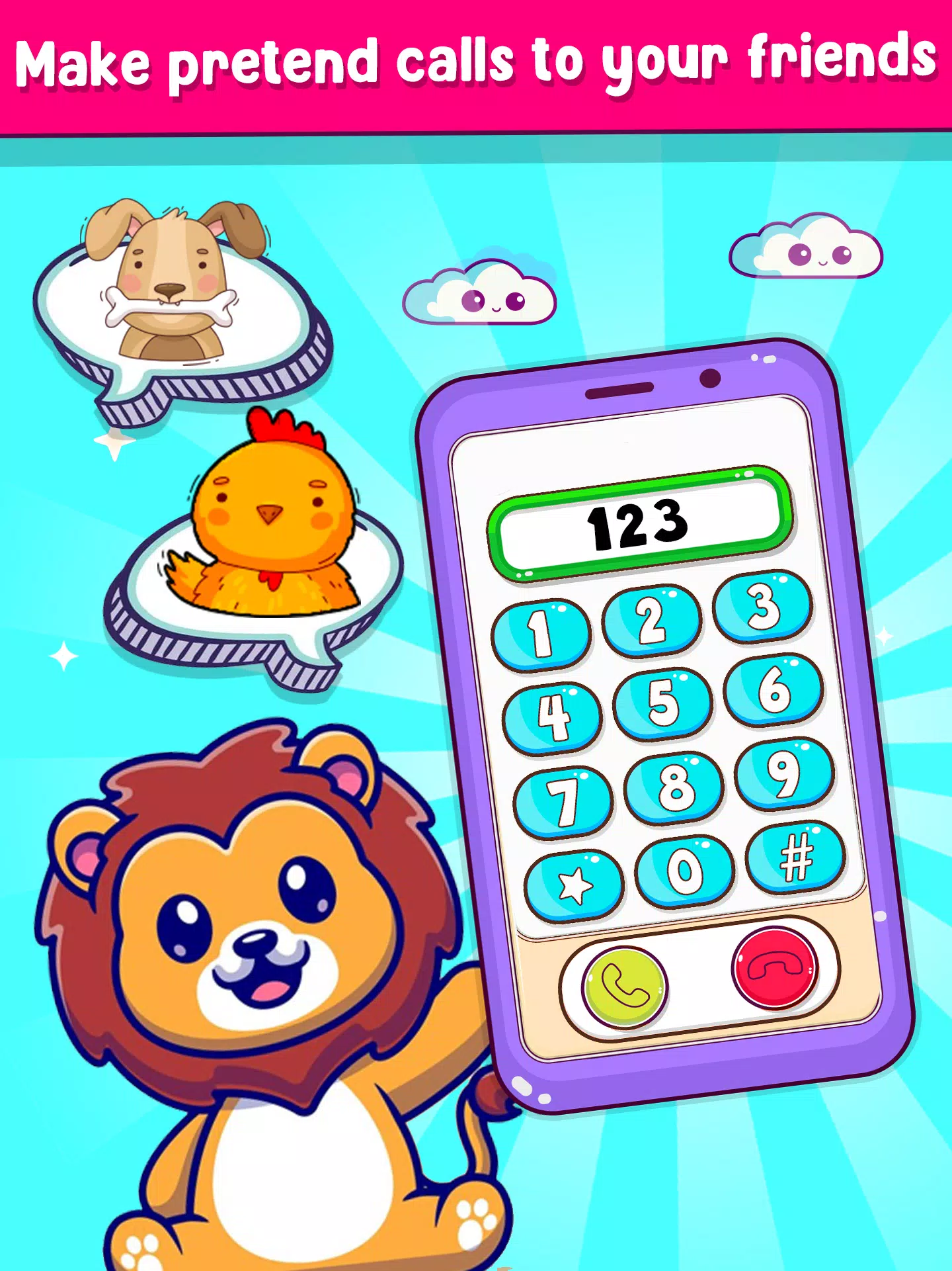 Musical Toy Phone Mobile Games Captura de tela 0