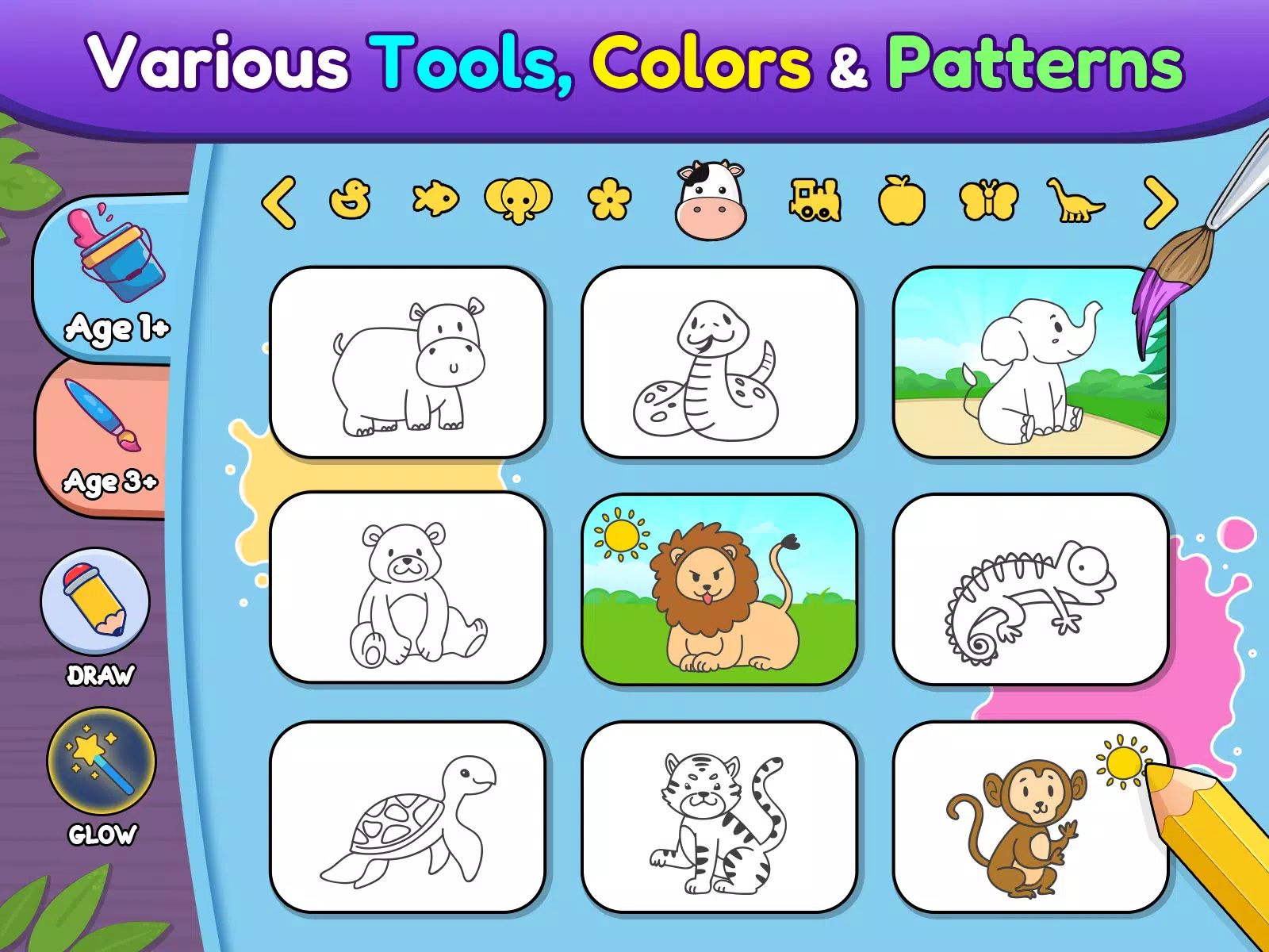 Coloring games for kids: 2-5 y Скриншот 3