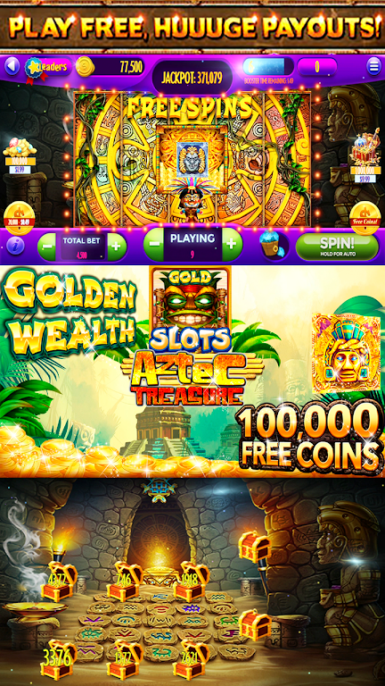 Slots! Azetc Gold Treasures Vegas Slot machines Captura de tela 1
