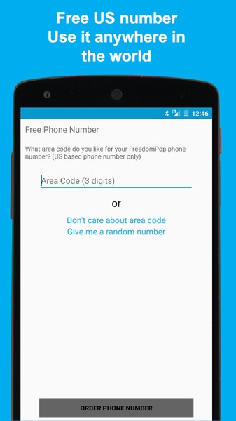 FreedomPop Free Voice And Text Ekran Görüntüsü 1