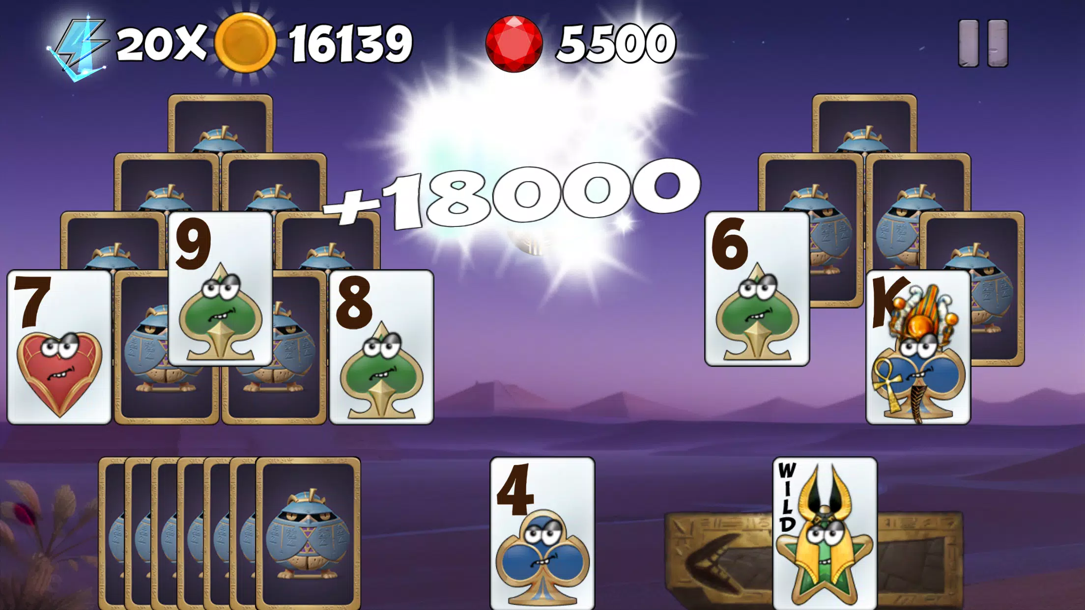 Tricky Tut Solitaire ภาพหน้าจอ 1