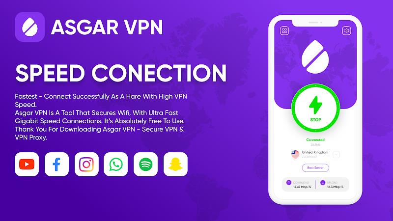 Asgar VPN ဖန်သားပြင်ဓာတ်ပုံ 1