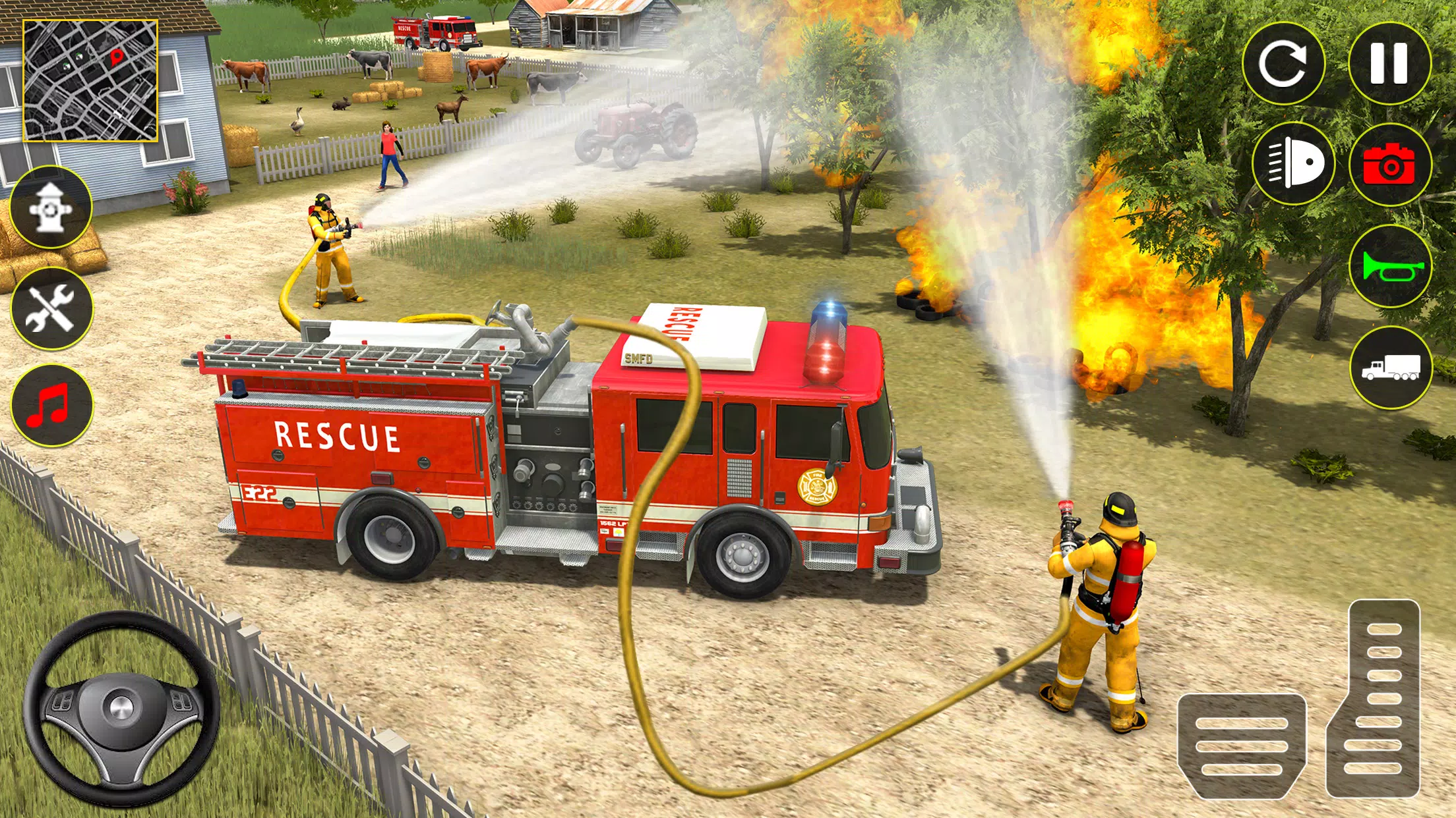 Fire Truck Rescue Sim Games 3d应用截图第1张