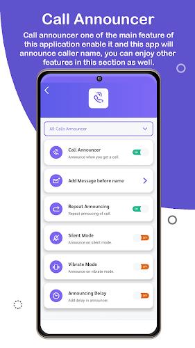 Caller Name Announcer & Talker Ảnh chụp màn hình 2