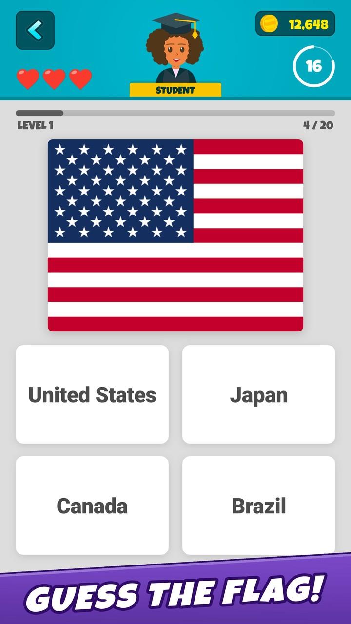 Flags of the World 2: Quiz 스크린샷 0