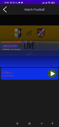 Football Live score TV Stream Capture d'écran 0