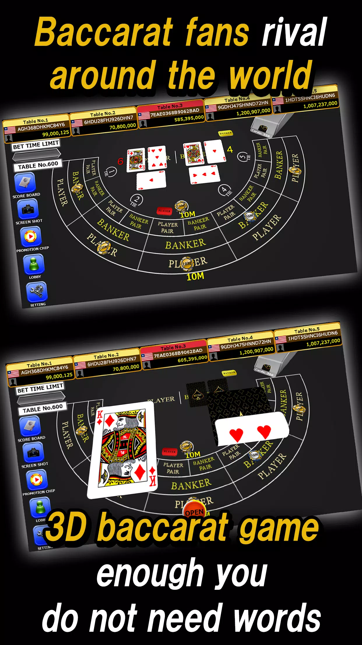 Global Gold Baccarat Captura de pantalla 1