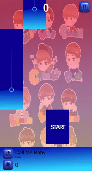 EXO Chibi Piano Tiles Captura de tela 3