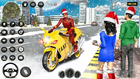 Superhero Bike Taxi Bike Games スクリーンショット 0