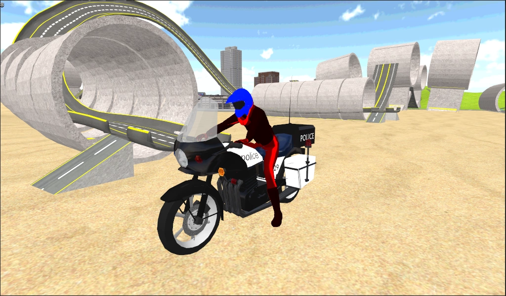 Motorbike Stunt Race 3D Schermafbeelding 1