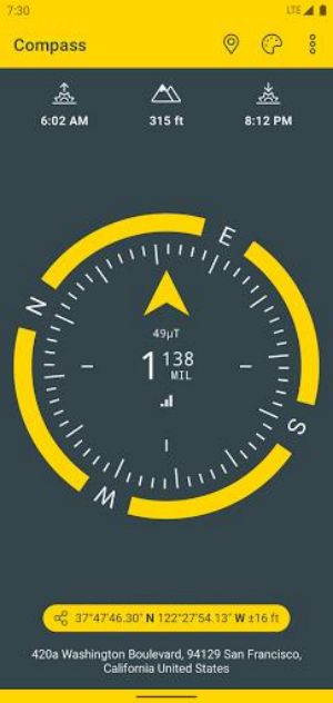 Compass & Altimeter Tangkapan skrin 2