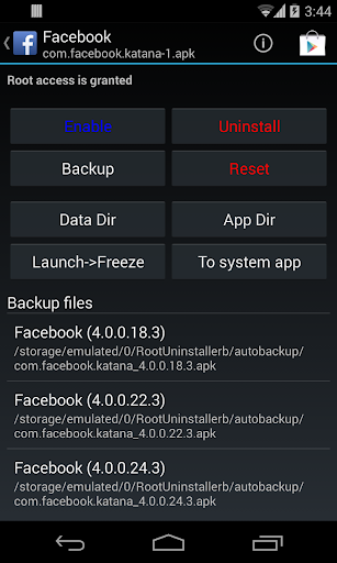 Root Uninstaller Zrzut ekranu 2