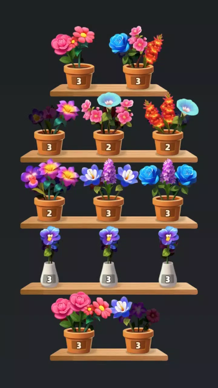 Floral Sort 3D ภาพหน้าจอ 3