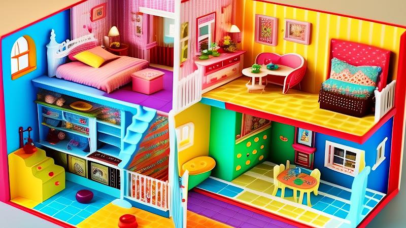 Doll House Design Doll Games Zrzut ekranu 0