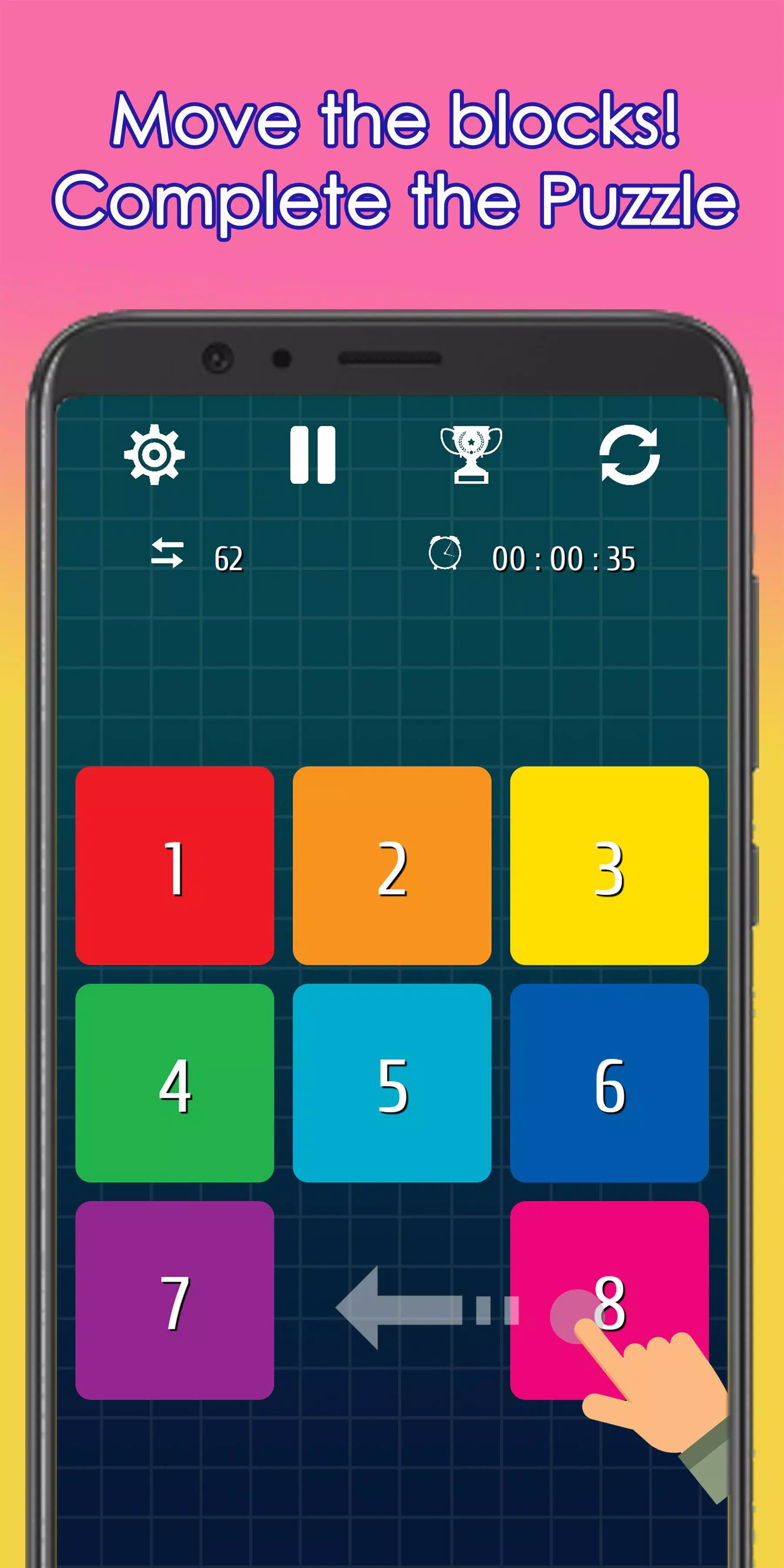 15 Puzzle -Fifteen Puzzle Game Tangkapan skrin 0