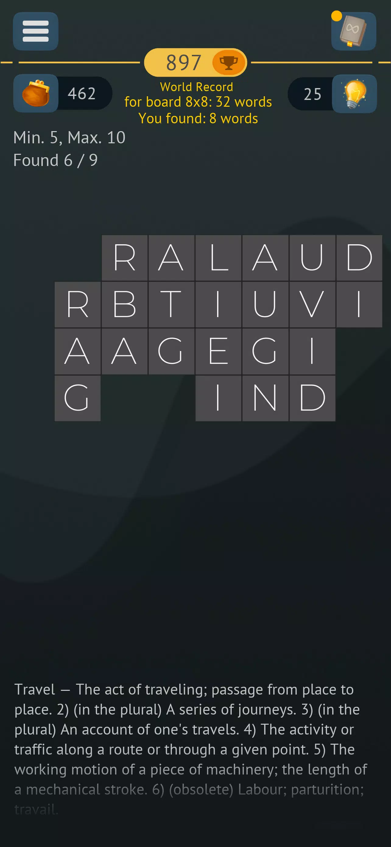 Word Search Infinite Puzzles ဖန်သားပြင်ဓာတ်ပုံ 3