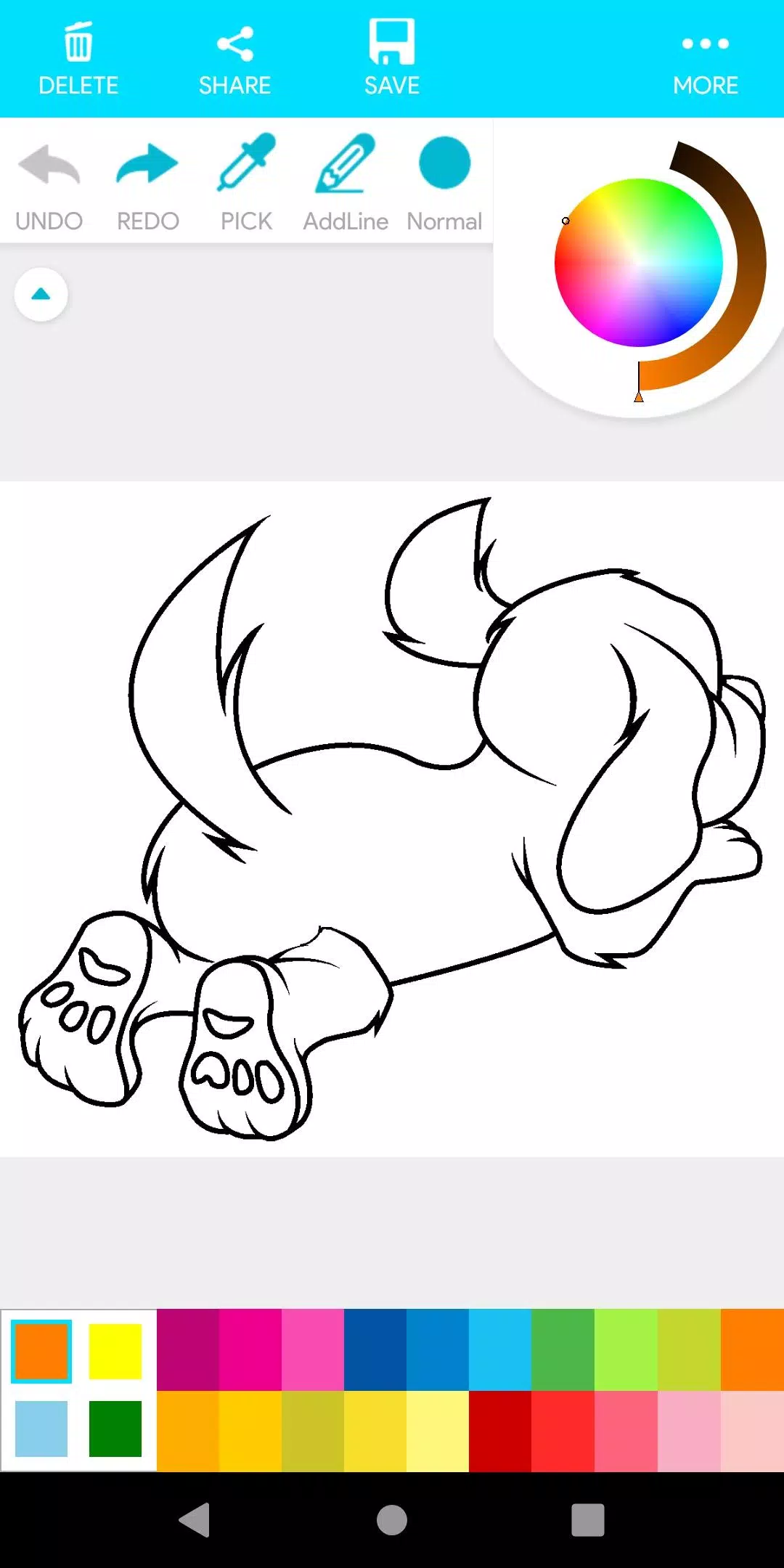Schermata Coloring Dogs 3