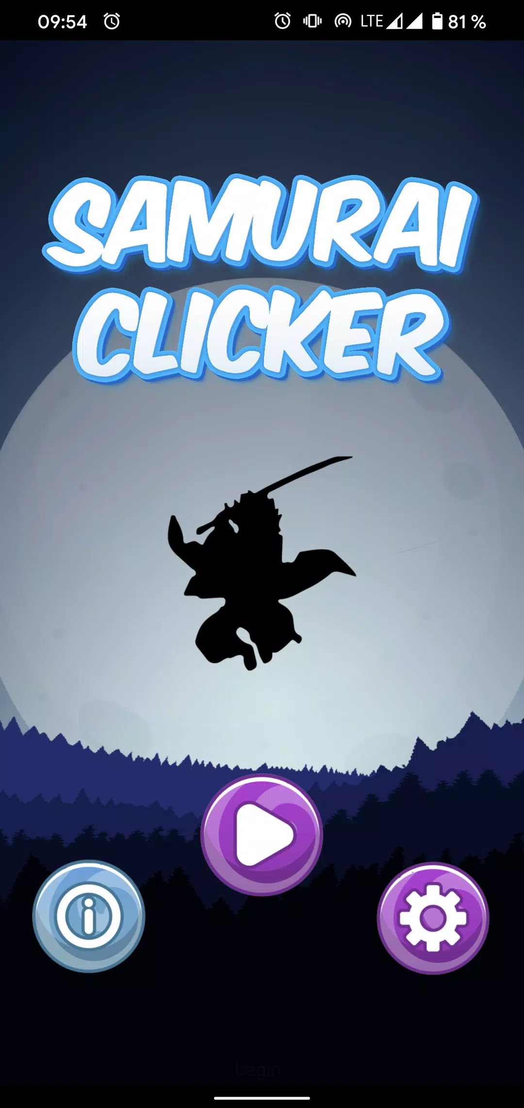 Samurai Clicker ဖန်သားပြင်ဓာတ်ပုံ 0