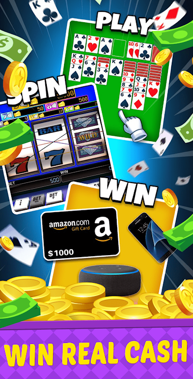 Big Run Solitaire - Win Cash ภาพหน้าจอ 0