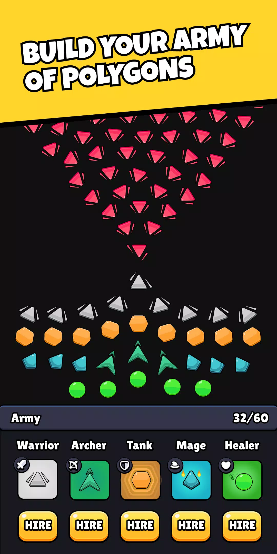 Idle Poly Battle ภาพหน้าจอ 0