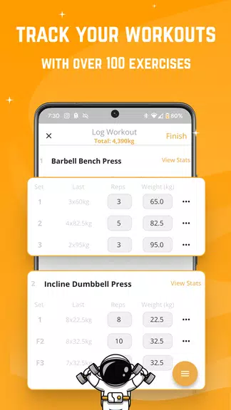 Stronger - Workout Gym Tracker Captura de tela 0