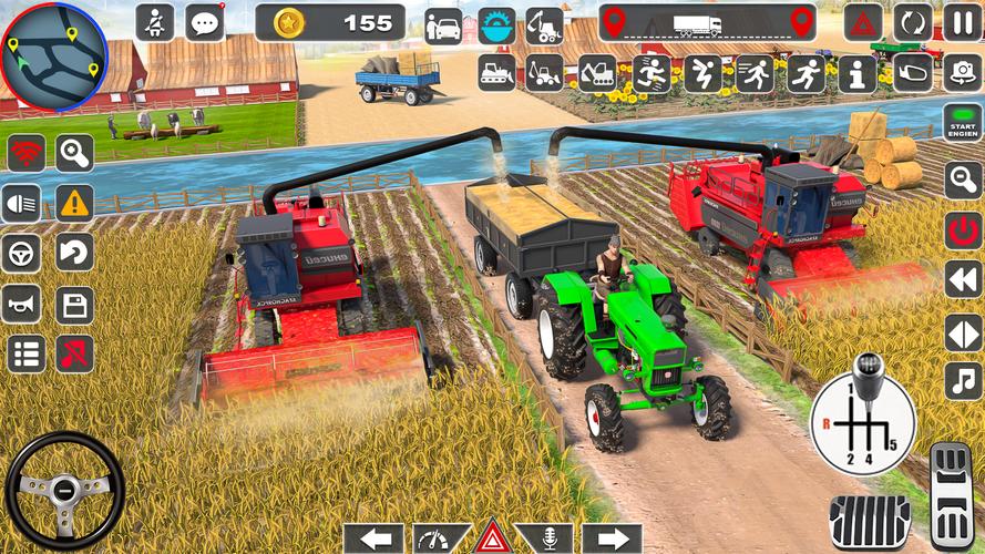 Tractor Driving Farming Games Ekran Görüntüsü 3