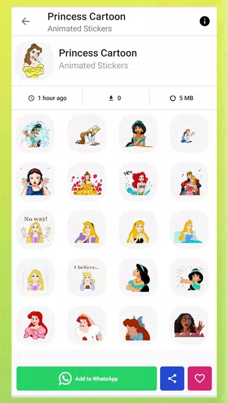 Princess Animated Stickers應用截圖第1張