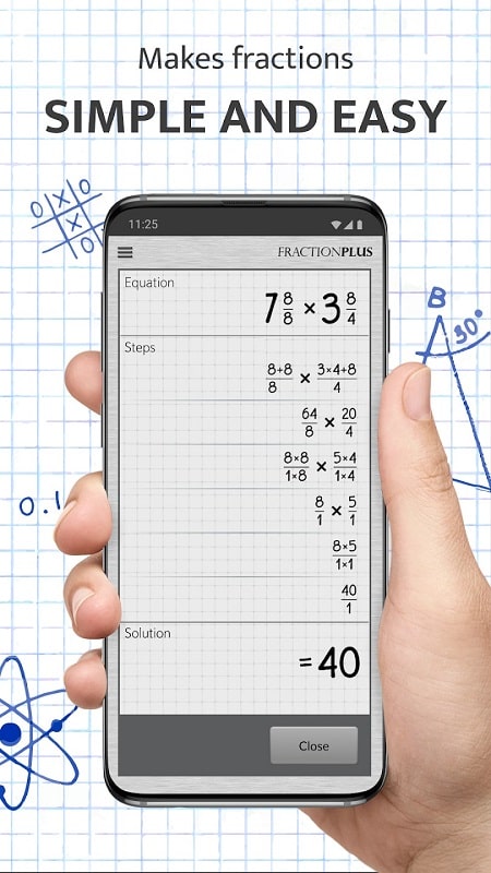 Fraction Calculator Plus Schermafbeelding 1