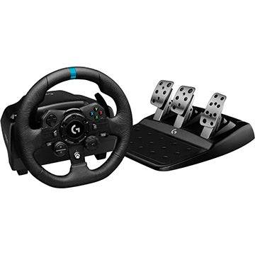 Logitech G923 ड्राइविंग फोर्स रेसिंग व्हील और पैडल (PS5, PC)