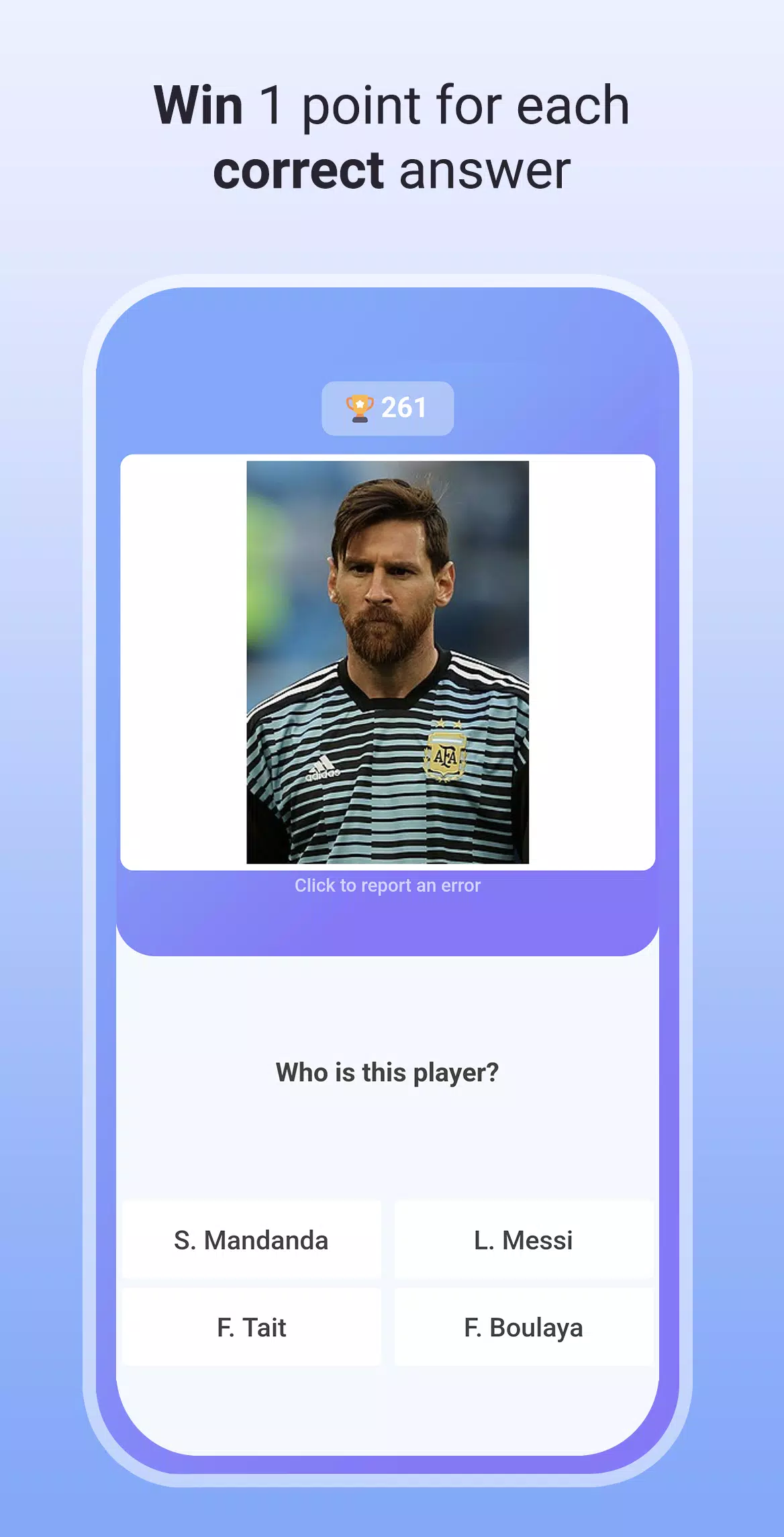 Quiz Soccer - Guess the name应用截图第1张