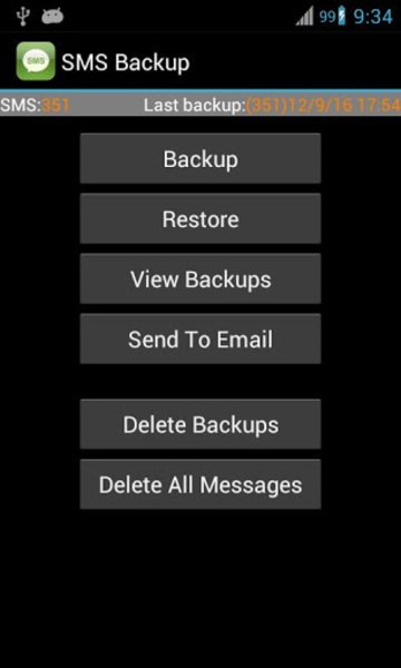 Super Backup: SMS and Contacts স্ক্রিনশট 0