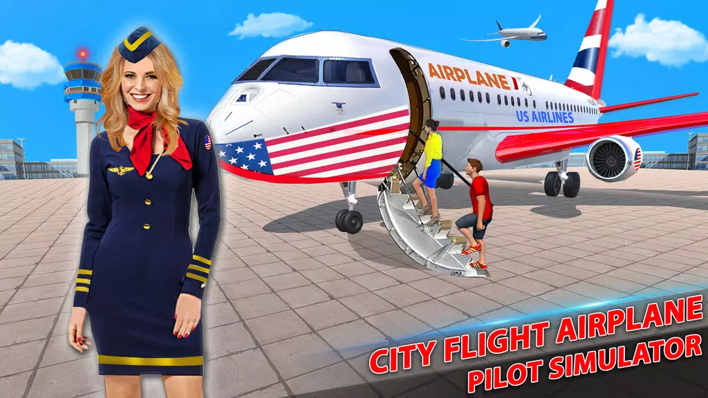 US Pilot Flight: Plane Games Zrzut ekranu 1