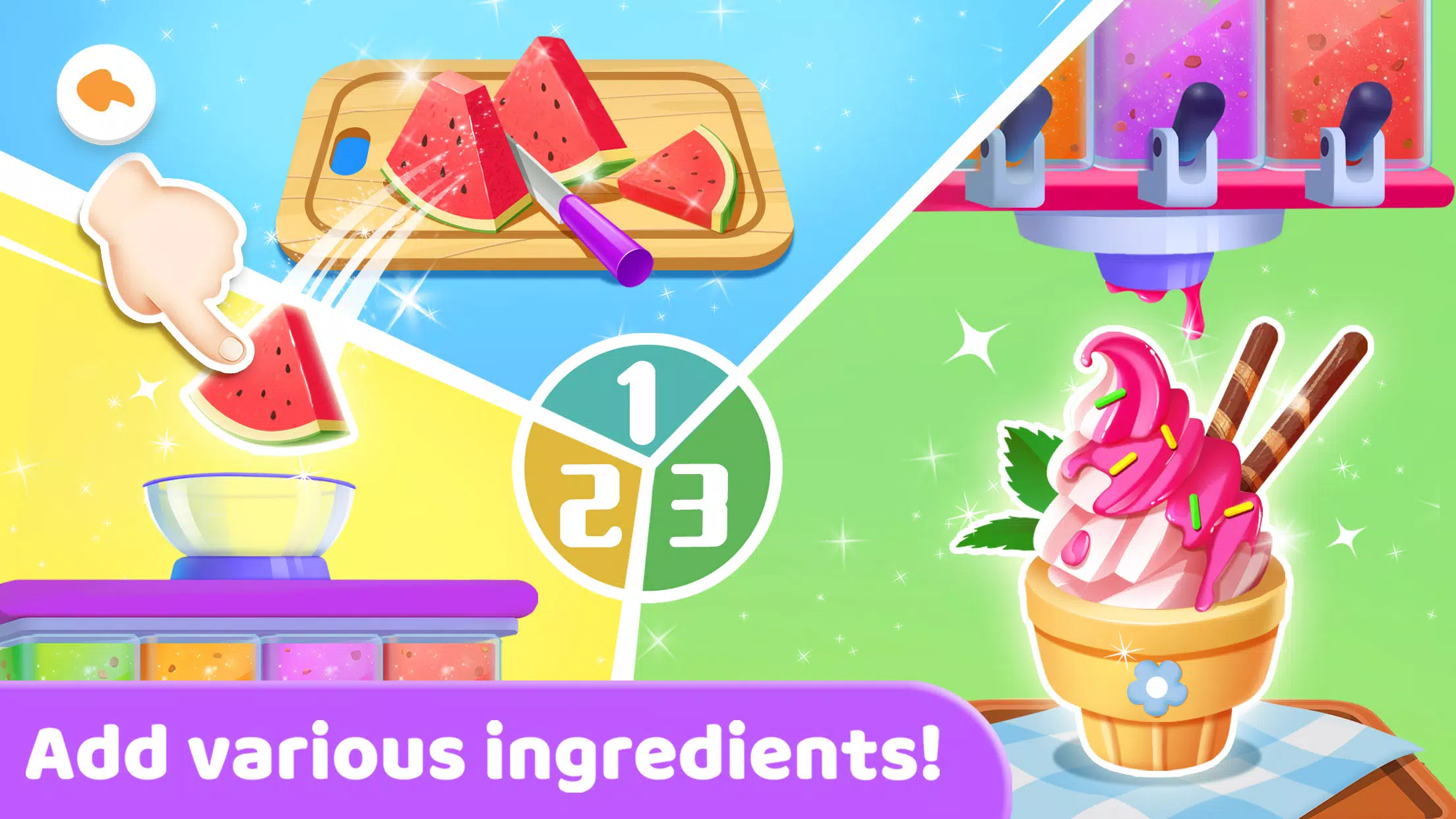 Little Panda's Ice Cream Stand Captura de tela 2