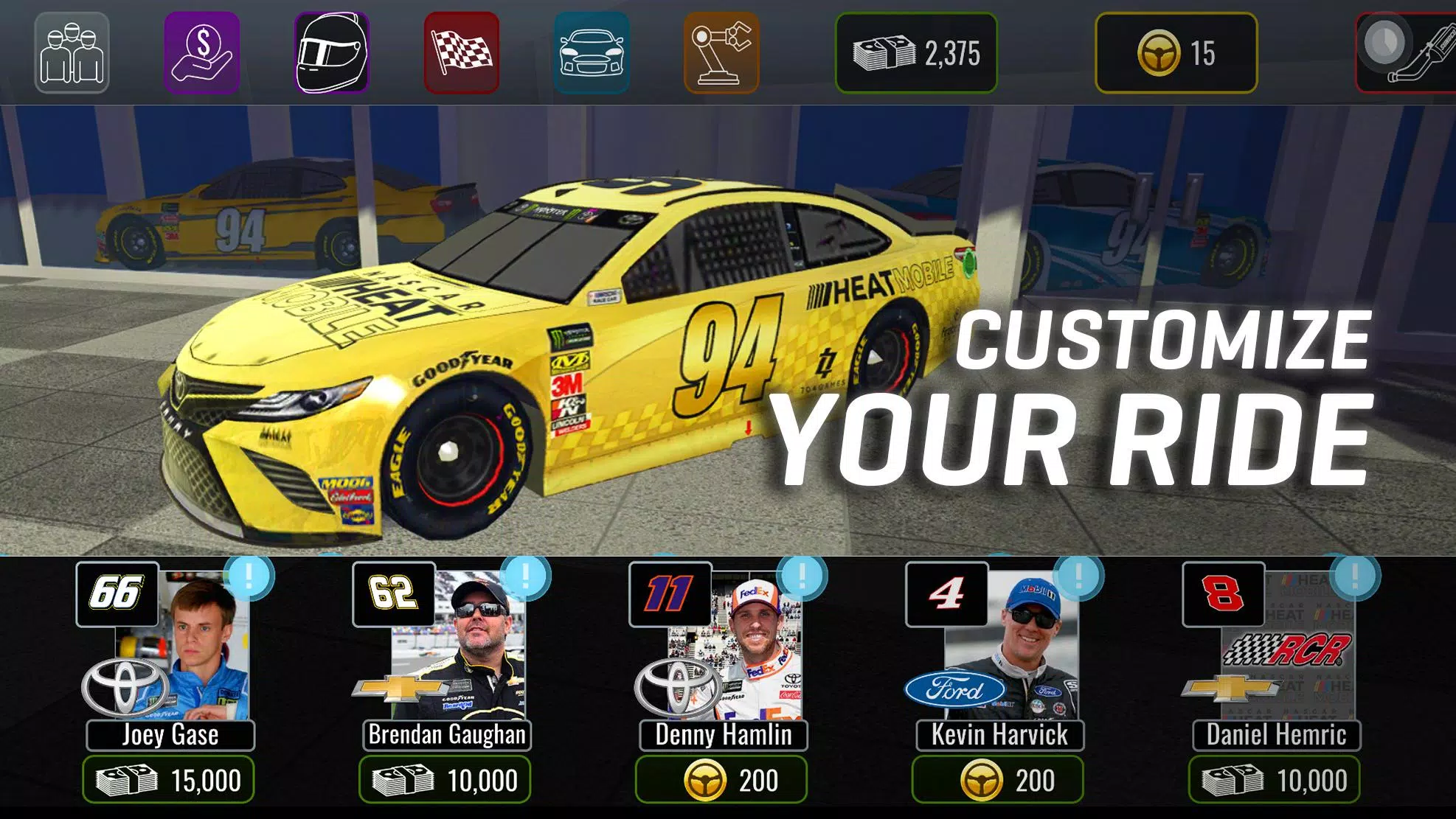 NASCAR Heat Mobile স্ক্রিনশট 1