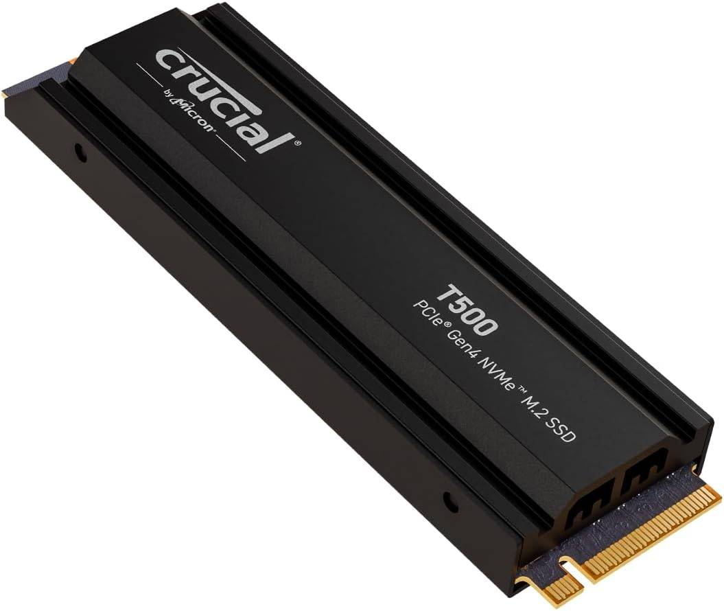 Crucial T500 2TB Gen4 NVMe M.2 Internal Gaming SSD