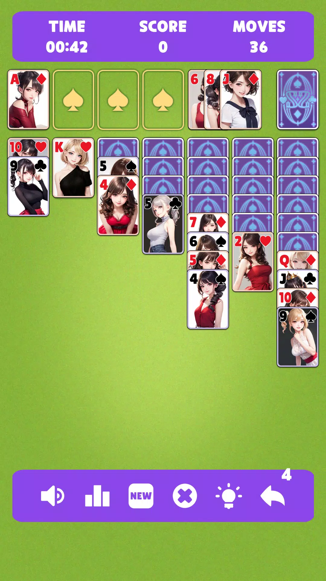 Sexy solitaire girls: ani card ဖန်သားပြင်ဓာတ်ပုံ 3