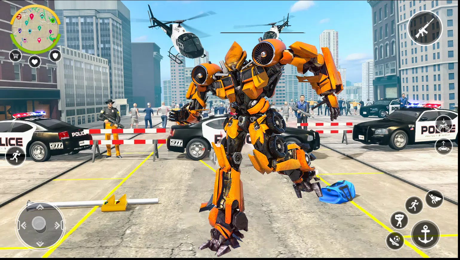 Robot Hero 3D: Robot Transform Captura de tela 1