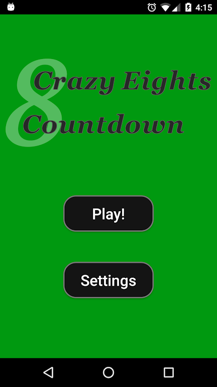 Crazy Eights Countdown स्क्रीनशॉट 0