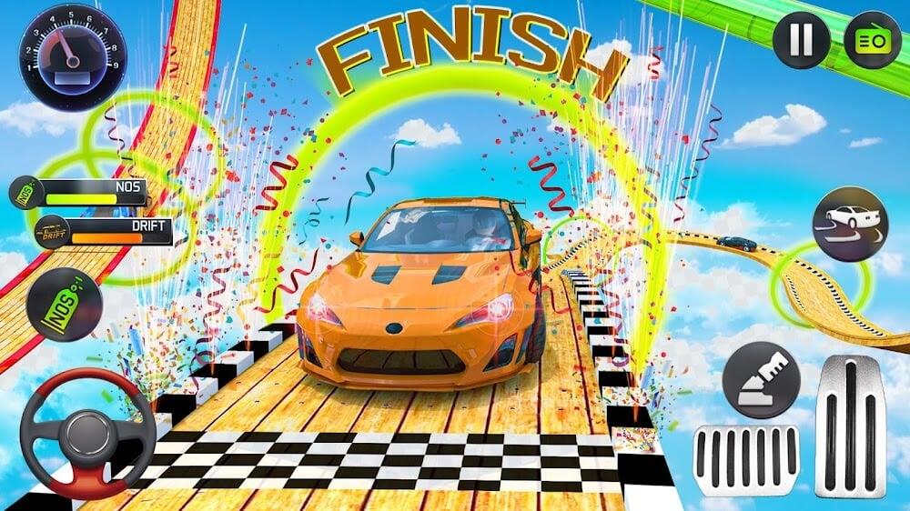 Mega Ramp Car Stunts Race Tangkapan skrin 3