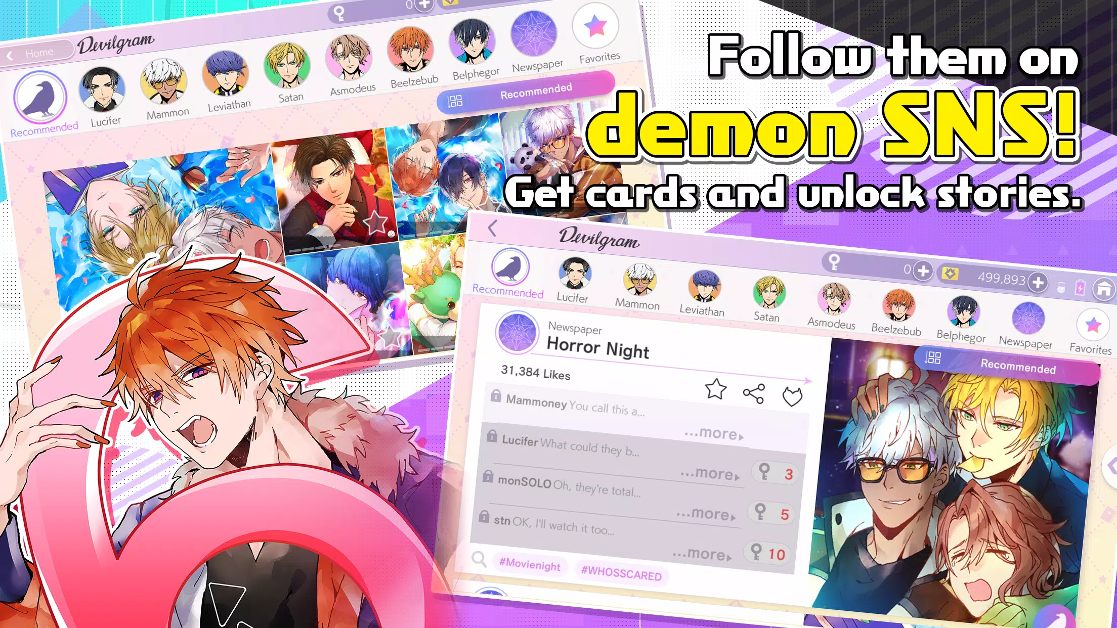 Obey Me! Anime Otome Sim Game Captura de tela 2