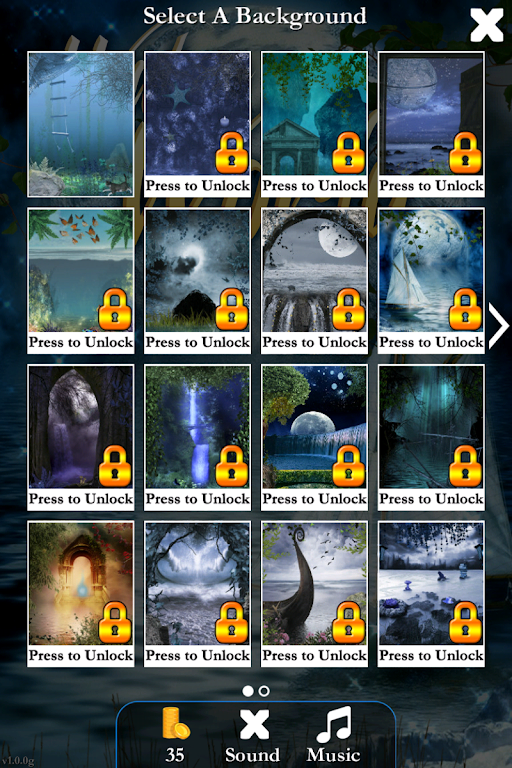 Pyramid Solitaire Water World スクリーンショット 1