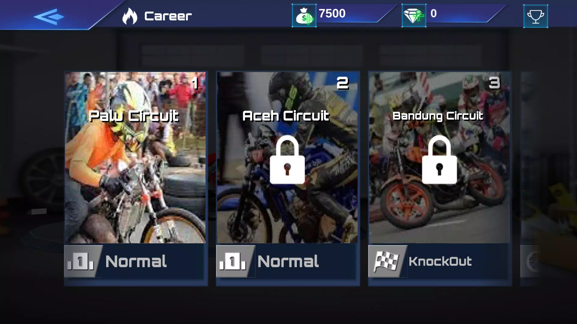 Schermata Real Drag Bike Racing 3