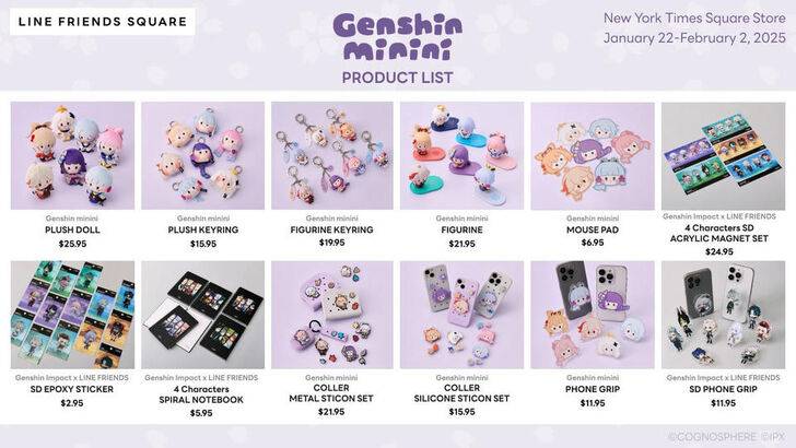 Genshin Minini Pop-Up Store Coming to NYC