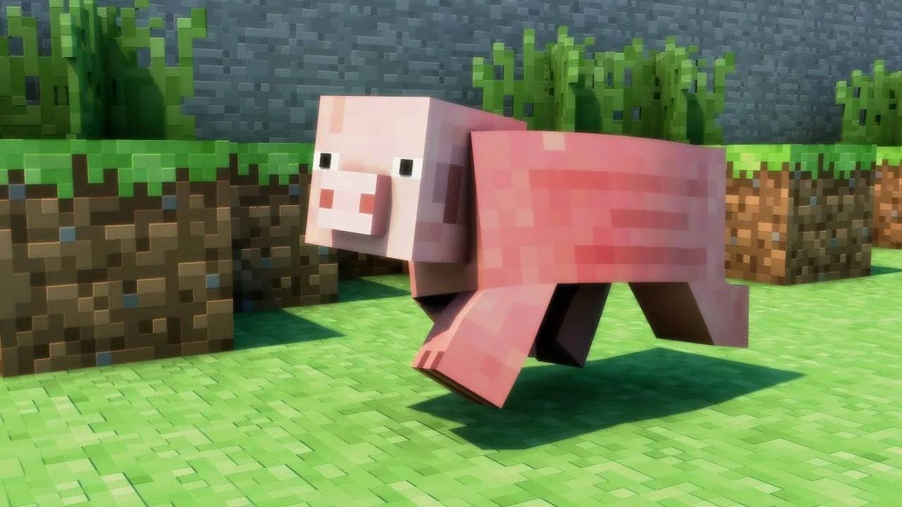 Schweine in Minecraft