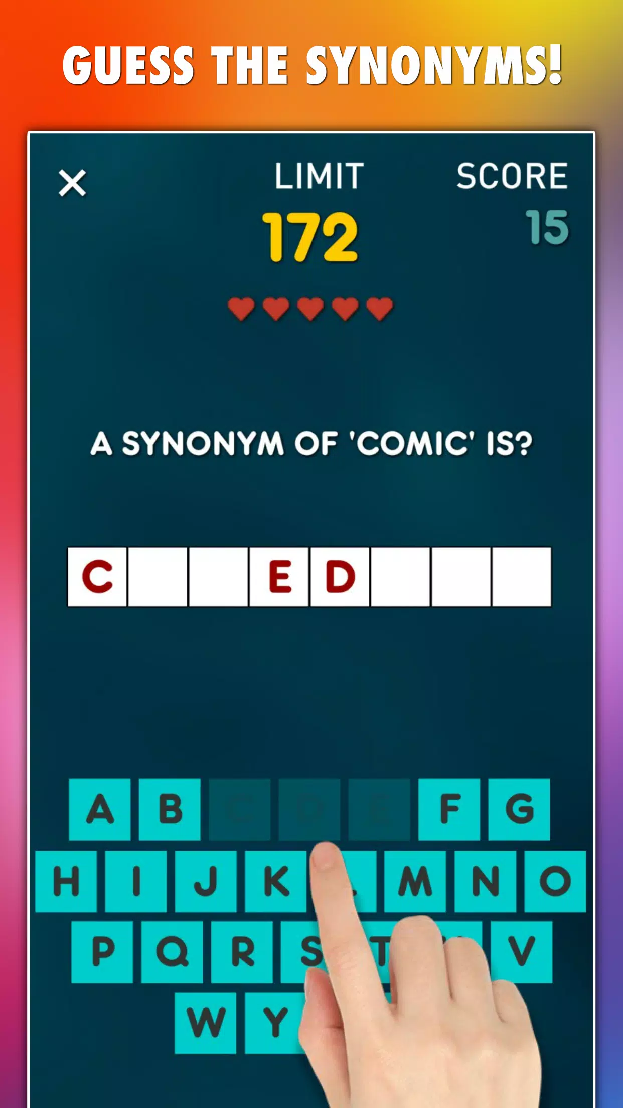 Synonyms Game Captura de tela 2