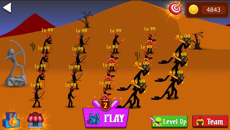 Stickman War : Defense Battle Screenshot 1